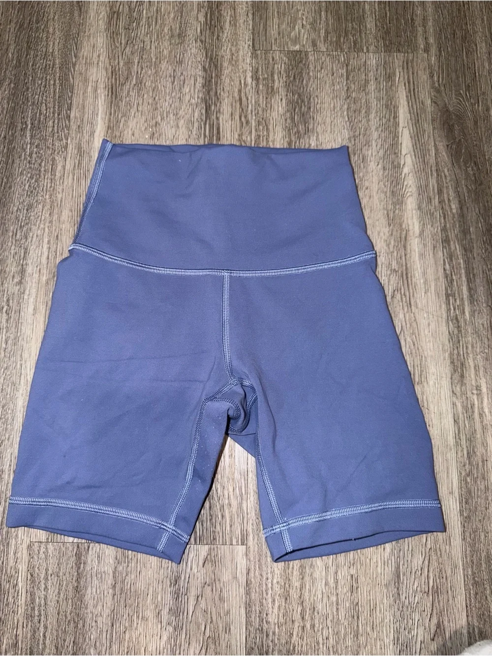 lululemon athletica high-rise slate purple bike shorts